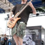 WEST PALM BEACH, FL - MAY 1:  Bassist Mark James Klepaski  of the band Breaking Benjamin performs during day five of Sunfest, Florida's largest music, art, and waterfront festival on May 1, 2005 in West Palm Beach, Florida. (Photo by Ralph Notaro/Getty Images)